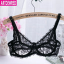 2018 NEW Sexy Women Lace Bra Luxury Cotton Mesh Bralette Lingerie Female Seamless Unpadded Floral Brassiere Intimates Femme