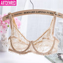 2018 NEW Sexy Women Lace Bra Luxury Cotton Mesh Bralette Lingerie Female Seamless Unpadded Floral Brassiere Intimates Femme