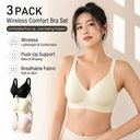 Plus Size Push Up Jelly Bra Seamless No Underwire Bras Full Coverage Brassiere Hide Back Fat Tshirt Bras Comfort Daily Bralette