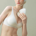 SUJIIN Push Up Seamless Supportive Bra for Women Wireless Deep V Plunge Thin Bras Anti-sagging 3A Antibacterial Bralettes MX074H
