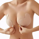 Invisible Stick-On Strapless Seamless Push Up Bra with Lift and Anti-Convex for Women