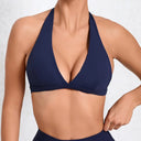 Sport Bra Women Seamless Gym Anti-sweat Breathable Yoga Shockproof Crop Top Fitness Push up Workout Underwear Blue Gray Red Pink