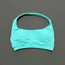 Women Sports Bra Seamless Halter Yoga Clothes Removable Cups Women Workout Clothing Gym Backless Bra Running Workout Tops