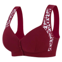 Plus Size Front Closure Wireless Comfort Bra - Seamless Full Coverage Easy on off Supportive E Cup Women's Bra 1XL-7XL