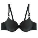 Women's Sexy Cotton Gathered Bra Deep V Underwire Ladied  Brassiere Push Up Lingerie Solid Bras Backless Intimate Underwear