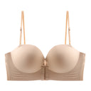 FINETOO Front Closure Sexy Push Up Bra Women Invisible Bras Underwear Lingerie For Female Brassiere Strapless Seamless Bralette