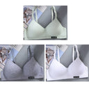 3pcs Women Thin Wireless Bra Girl Seamless Push Up Bra Student Comfort V-Shaped Underwear Adolescent Breathable Comfort Lingerie