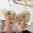 2025 New 10cm Push Up Bra for Small Breasts - CE Certified Ultra Thick Lingerie Seamless T-Shirt Bras with 3D Memory Foam Cups