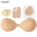 Cleavage Lift Silicone Stick-on Bra Replaceable Adhesive Sticky Bra Push Up Invisible Strapless Backless Underwear