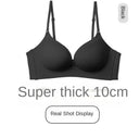2025 New 10cm Push Up Bra for Small Breasts - CE Certified Ultra Thick Lingerie Seamless T-Shirt Bras with 3D Memory Foam Cups