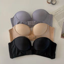 FINETOO Front Closure Strapless Bra For Woman Sexy Invisible Bras Underwear Female Push Up Brassiere One-piece Wireless Bralette
