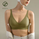 SUJIIN Sexy Seamless Wireless Bras for Women Push Up Padded Soft Support Invisible Lift V Neck Bralette Smooth Bra Female MX208