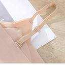 Non-wire Seamless Bras For Women Underwear Sports Ice Silk Wave Hem Comfort Bralette Sexy Lingerie Invisible T-Shirt Bra S-XXL