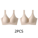 1/2PCS Women's Seamless Underwear, Thin Style, Large Breasts, Small Breasts, No Wires, Pull-up And Anti-sagging Large Size Bra