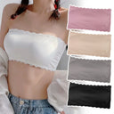 Summer Strapless Women Bras Back Lace Sexy Chest Tops Seamless Breathable Underwear Brassiere Solid Invisible Chest Wraps Bra