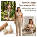 Plus Size Push Up Jelly Bra Seamless No Underwire Bras Full Coverage Brassiere Hide Back Fat Tshirt Bras Comfort Daily Bralette