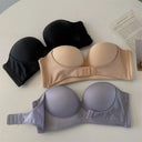 FINETOO Front Closure Strapless Bra For Woman Sexy Invisible Bras Underwear Female Push Up Brassiere One-piece Wireless Bralette