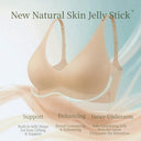 SUJIIN Sexy Seamless Wireless Bras for Women Push Up Padded Soft Support Invisible Lift V Neck Bralette Smooth Bra Female MX208