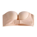 FINETOO Front Closure Strapless Bra For Woman Sexy Invisible Bras Underwear Female Push Up Brassiere One-piece Wireless Bralette