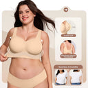 Plus Size Push Up Jelly Bra Seamless No Underwire Bras Full Coverage Brassiere Hide Back Fat Tshirt Bras Comfort Daily Bralette