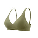 SUJIIN Push Up Seamless Supportive Bra for Women Wireless Deep V Plunge Thin Bras Anti-sagging 3A Antibacterial Bralettes MX074H