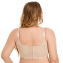Women Full Coverage Push Up Bra Underwire Sculpting Uplift Shapewear Deep Cup T Shirt Bra Hide Back Fat Smoothing Brassiere
