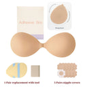 Cleavage Lift Silicone Stick-on Bra Replaceable Adhesive Sticky Bra Push Up Invisible Strapless Backless Underwear