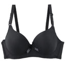 2025 New Sexy Plus Size Bras Bow Sweat Absorption Underwear For Women Solid Smooth Seamless Breathable ABC Cup Lingerie