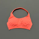 Women Sports Bra Seamless Halter Yoga Clothes Removable Cups Women Workout Clothing Gym Backless Bra Running Workout Tops