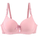 2025 New Sexy Plus Size Bras Bow Sweat Absorption Underwear For Women Solid Smooth Seamless Breathable ABC Cup Lingerie