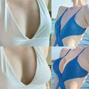 Thicken Chest Push Up Sticky Bra Double Sided Women Swimsuit Bikini Removeable Silicone Self-adhesive Cup Enhancer Chest Pad