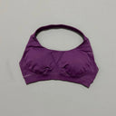Women Sports Bra Seamless Halter Yoga Clothes Removable Cups Women Workout Clothing Gym Backless Bra Running Workout Tops