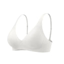 SUJIIN Push Up Seamless Supportive Bra for Women Wireless Deep V Plunge Thin Bras Anti-sagging 3A Antibacterial Bralettes MX074H