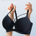 Large Size Seamless Lingerie for Women Thin and Sexy Bra Comfortable Top Up Push-up  Anti Sagging Sports Breast Collection Bras