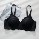 BH Women Bralette No Steel Ring Adjustable Strap Beauty Back Bra Upper Support Pure Desire Comfort Sling Ladies Underwear