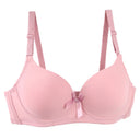 2025 New Sexy Plus Size Bras Bow Sweat Absorption Underwear For Women Solid Smooth Seamless Breathable ABC Cup Lingerie