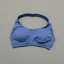 Women Sports Bra Seamless Halter Yoga Clothes Removable Cups Women Workout Clothing Gym Backless Bra Running Workout Tops