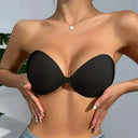 Women's Invisible Strapless Adhesive Stick Bra Strapless Push Up Bras Lingerie Seamless Silicone Nipple Cover Bralette Underwear