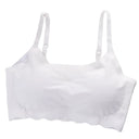 Non-wire Seamless Bras For Women Underwear Sports Ice Silk Wave Hem Comfort Bralette Sexy Lingerie Invisible T-Shirt Bra S-XXL