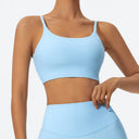 Hearuisavy Summer Ultra-Soft Fabrics Yoga Sports Bra Women Sportswear Push Up Breathable Quick Dry Gym Top Fitness Underwear