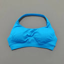 Women Sports Bra Seamless Halter Yoga Clothes Removable Cups Women Workout Clothing Gym Backless Bra Running Workout Tops