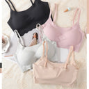Non-wire Seamless Bras For Women Underwear Sports Ice Silk Wave Hem Comfort Bralette Sexy Lingerie Invisible T-Shirt Bra S-XXL