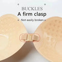 Invisible Stick-On Strapless Seamless Push Up Bra with Lift and Anti-Convex for Women