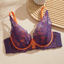 2025 Elegant Beauwear 75 80 85 C D Bra Women's 3/4 Cup Plunge Bras Sexy Lace Bra Unlined Underwire Bralette CW9525