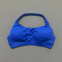 Women Sports Bra Seamless Halter Yoga Clothes Removable Cups Women Workout Clothing Gym Backless Bra Running Workout Tops