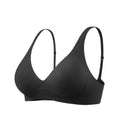 SUJIIN Push Up Seamless Supportive Bra for Women Wireless Deep V Plunge Thin Bras Anti-sagging 3A Antibacterial Bralettes MX074H