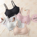 Non-wire Seamless Bras For Women Underwear Sports Ice Silk Wave Hem Comfort Bralette Sexy Lingerie Invisible T-Shirt Bra S-XXL
