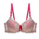 BCHRAYIUP Women's Sexy Lace Underwire Bra Lightly Padded Plunge Push up Cup Everyday Bra 34 36 38 40 42 44 A B C