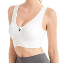 Running Fitness Sports Bra Front Zipper Women's Underwear Shockproof without Underwire Bralette Breathable Seamless Brassiere