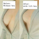 Invisible Adhesive Bra for Women Backless Strapless Push Up Sticky Silicone Wedding Underwear with Transparent Strap Reusable